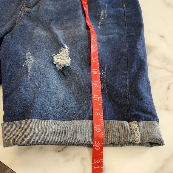 SHEIN Curve Ripped Jean Shorts size 2XL - Picture 6 of 14